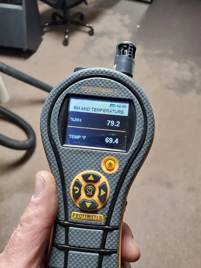 Moisture meter humidity assessment for Fire & Smoke Damage Restoration in Harwich